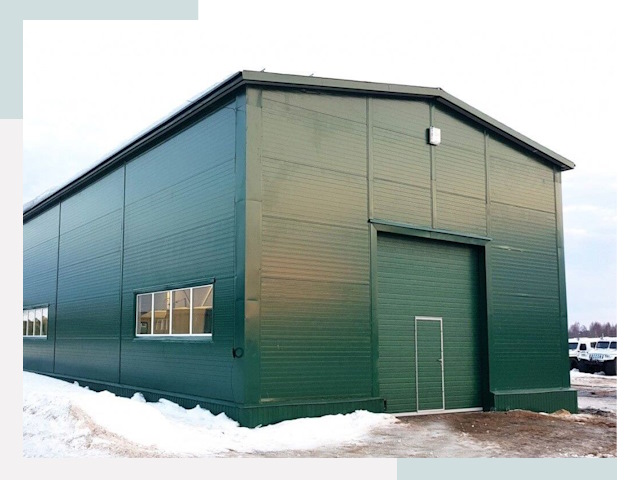 Двускатные ангары в Балашихе