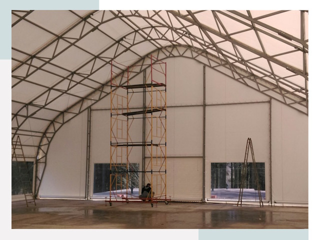 Шатровые ангары в Балашихе