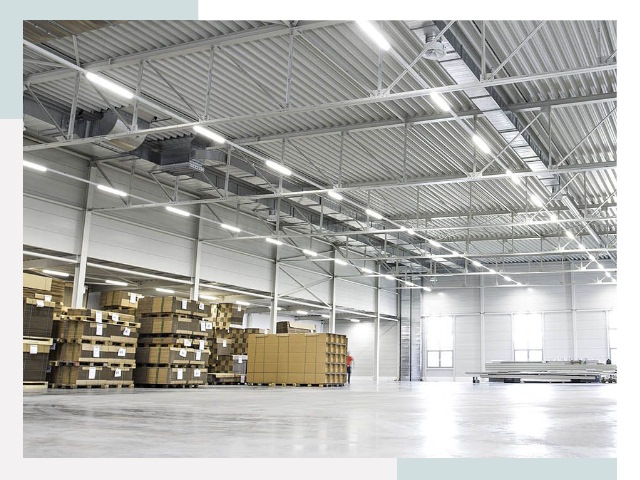 Освещение ангаров в Балашихе