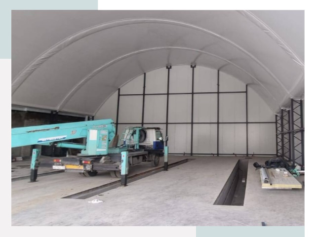 Внутреннее оснащение ангаров в Балашихе