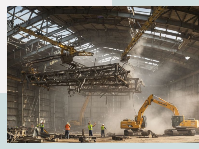 Демонтаж ангаров в Балашихе от 615 руб. за м²